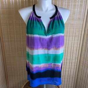 Calvin Klein Multicolored Tye Dye Sleeveless Top Size 1X NWT